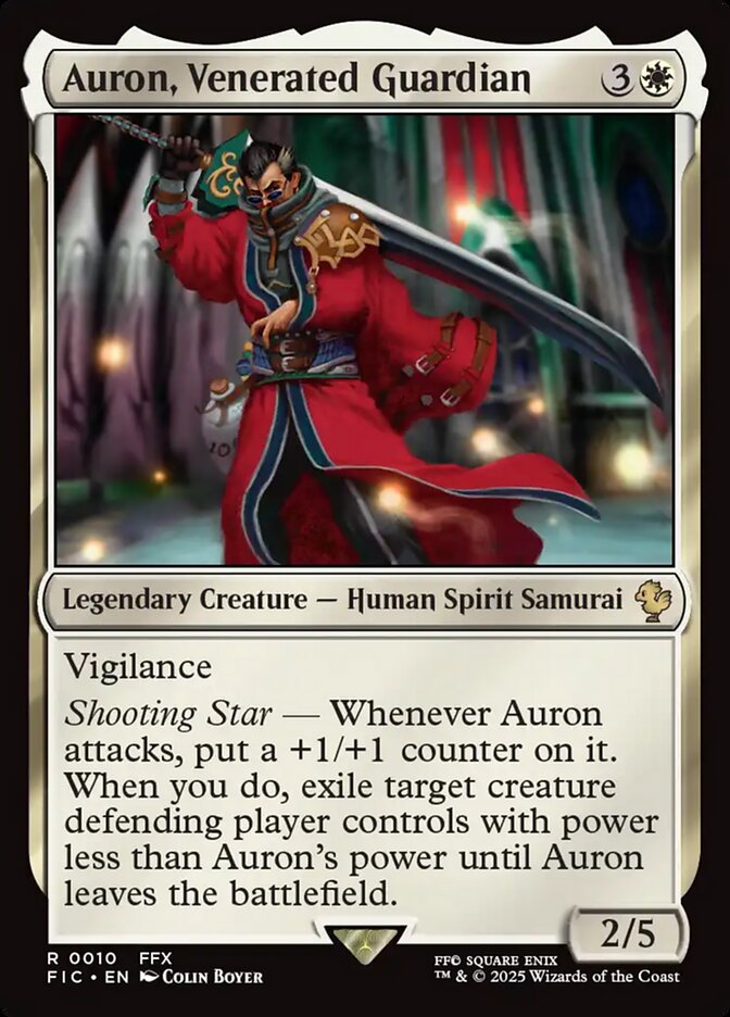Auron, Venerated Guardian